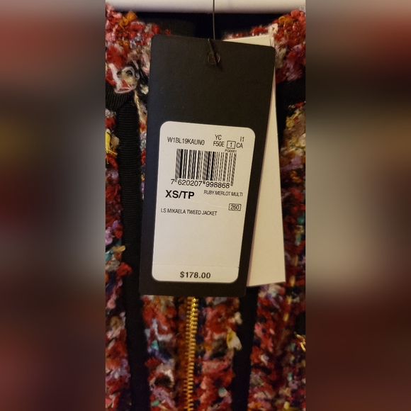 Guess Mikaela Tweed Jacket Size XS - Picture 9 of 9